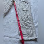 Anthropologie  Hei Hei Beach Bound Linen Pull On White and Metallic Pants Photo 11