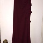 Long Burgundy Prom Dress Red Size 0 Photo 3
