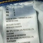 American Eagle Jean Shorts Womens 2 Super Stretch Distressed Blue Cutoff Patches Photo 6