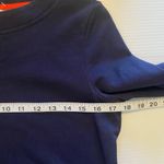 Boden Navy‎ Livia Velvet Striped Cuff Quarter Sleeve Sweatshirt Dress Size 4L Blue Photo 8