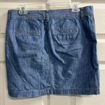 Loft Ann Taylor  Blue Cotton Skirt - Size 8 - EUC Photo 1