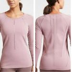 Athleta Flora Mauve Foothill Seamless Long Sleeve Athletic Top Photo 1