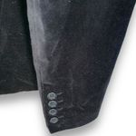 Vintage New York & Company Black Velvet Tailored Blazer Jacket Classic Size 12 Photo 2