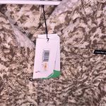 NWT Calvin Klein Jeans Tencel Button Down Collar Sleeveless Summer Snakeskin 2X Brown Photo 3