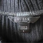 Guess Black Verena Sleeveless Mock Neck Ribbed Backless Bodysuit Size Large Photo 15