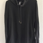 Sweaty Betty Hoodie Womens XL Black Escape Luxe Fleece Sweatshirt Gym Travel Photo 0