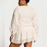 Victoria's Secret NWOT VICTORIA’S SECRET SWIM Beachwear Linen Lace-Trim Dress in Candlelight, XL Photo 2