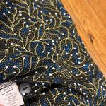 Zuri Kenya African Motif 3/4 sleeve button down dreee green blue black S Photo 5