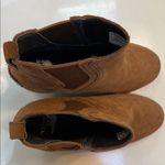 Sorel Women’s Joan Uptown Suede Chelsea Brown Stacked Slip-On Wedge Boots Photo 5