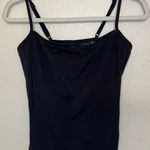 Becca Y2K Classic Sequins Line Black Swimsuit Tank Top Size Cami S Photo 0