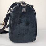 Juicy Couture Bag Obsession Satchel Black Velour Velvet Rhinestone Purse Handbag Photo 12