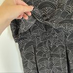 Halogen NEW Leaf Geo Print Tiered Black Light Pink Romper Size SP Photo 7