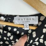 Hayden  Womens‎ Black Leopard Asymmetrical Flounce Hem Dress Sz L Oversized Flowy Photo 11