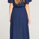Show Me Your Mumu  Sophia Navy Blue Wrap Dress Photo 1
