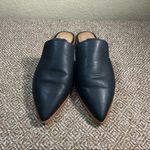 Madewell Gemma Mule Loafer Women's 9.5 Black Leather Pointed Toe Flats Office Photo 1