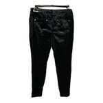 Ny Collection Moderne Velvet Sleek Low Rise Black Pants Women Size 14 NWT Photo 5