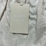 Sabo Skirt Sabo Luxe white eyelet long sleeve criss cross back dress XL Photo 6