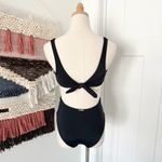 Mara Hoffman  Twist Front One-Piece Swimsuit Black Sz XS Photo 3