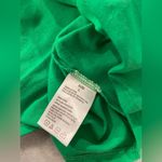 Rafaella NWT  Size L Kelly Green V Neck Short Sleeve Tee Shirt Embroidered Trim Photo 8