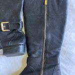 Lands' End Black leather boots Photo 3