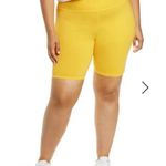 BP NWT . High Waist Bike Shorts in yellow 1X Photo 0