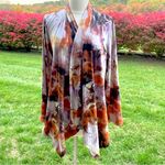 Essentials by Milano Waterfall Tunic Cardigan Purple Size M Photo 2