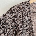 American Eagle  Leopard Print Tie Front Crop Top Trendy Festival XS Photo 2