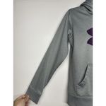 Under Armour Womens XS Gray Purple Logo Hoodie Sweatshirt UA Storm Photo 1
