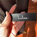 NWT Lulus Soul Connection Black Satin Long Sleeve Mini Shift Dress size XS Photo 2