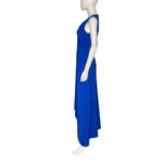 Kay Unger Melinda Hi Low Gown Sapphire Women’s Sz 2 Photo 3