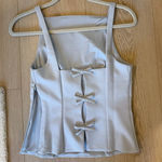 ZARA  Bow Top Blue Photo 0