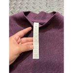 Lululemon  Women Ribbed Knit Boxy Cotton-Blend Mock Neck Sweater Purple Size XS/S Photo 1