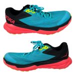 Hoka  One Zinal Trail Running Shoe Women's 10.5 B Black/Blue/Pink/Solpink Sneaker Photo 2