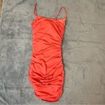 Windsor  Pink Coral Ruched Bodycon Mini Dress Ruched Strap Glam Party Dress Sz S Photo 3