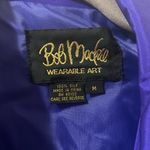Bob Mackie Vintage  Vibrant Purple Silk Embroidered Jacket, Size M Photo 1