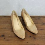 Cole Haan Womens Shoes Size 7.5 Nude Classic Leather High Heels Slip-On Pumps Photo 2