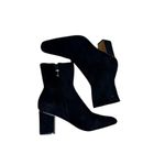 DKNY Women's Black Faux Suede Ankle Booties Size 10 Casual Block Heel Photo 7