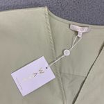 WAYF NWT  Tabitha Top Women 8 Green Tie Front V-Neck Photo 3