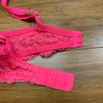 Victoria's Secret Dream Angels Push Up Bright Bra Pink Lace Size 34A Rhinestones Photo 5
