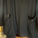 bulotus Black sweatshirt dress/tunic Large collar w/drawstring
Size large Photo 1