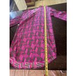 Trina Turk Trina‎ Turk Dress Sz 2 Women's Pink Black Silk Sheath Elegant Work Church Shirt Photo 5