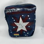 Disney  Parks Mini Backpack Marvel America Chavez Denim Disneyland Photo 1