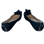 Birdies NWOT  The Finch Rare Black Satin Flats with Floral Toe Decoration-size 11 Photo 7