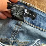 Ashley Stewart  Patchwork High Rise Flare Wide Leg Stretch 75% Cotton Jeans Sz 16 Photo 5