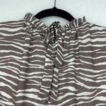 Loft Zebra Print Tie Back Shell Sz XS Photo 7