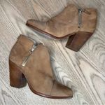 Rag and Bone  Margot Suede Leather Ankle Boot Zip Up Stacked Block Heel Tan US 10 Photo 6