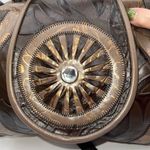 REEM Vintage 80s Metallic Hard Top Frame Bag Gold Photo 5