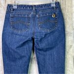 Michael Kors Size 2 Straight Leg Blue Denim Jeans 5 Pockets Belt Loops Photo 7