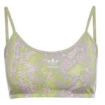 Adidas  Green Pink Snake Print Sports Bra Bralette Photo 0