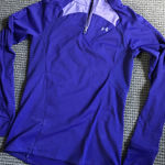 Under Armour Cold Gear Jacket Medium Purple Quarter-Zip Photo 0